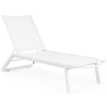 Chaise longue à roulettes Cruise blanc GK50