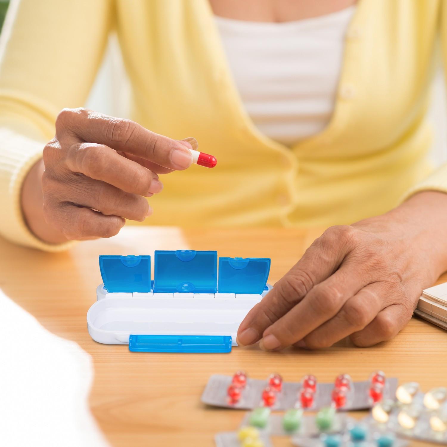 Northix Set di 3 scatole portapillole tascabili  