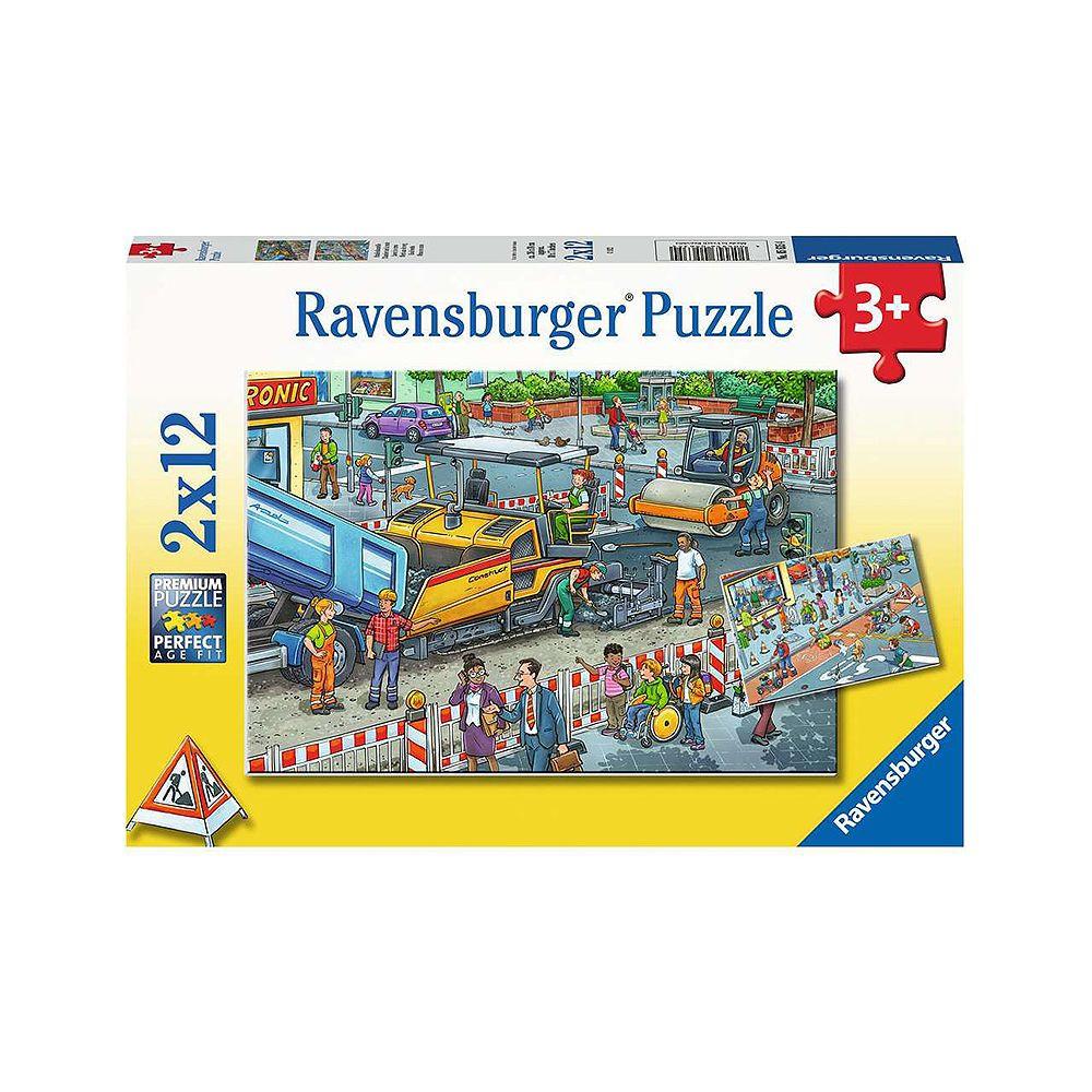 Ravensburger  Puzzle Strassen-Baustelle (2x12) 
