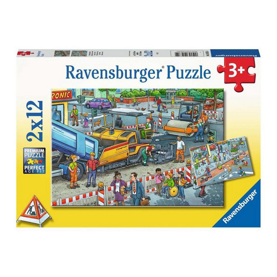 Ravensburger  Puzzle Strassen-Baustelle (2x12) 