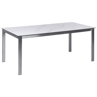 Beliani Set da pranzo per giardino con sedie en Vetro temperato Industriale COSOLETO/GROSSETO  