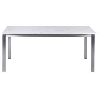 Beliani Set da pranzo per giardino con sedie en Vetro temperato Industriale COSOLETO/GROSSETO  