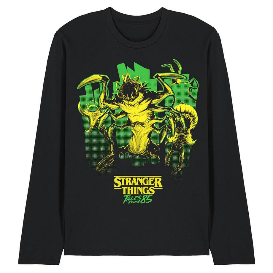 Stranger Things: Tales From '85 Maglietta Piante Mostruose Manica Lunga