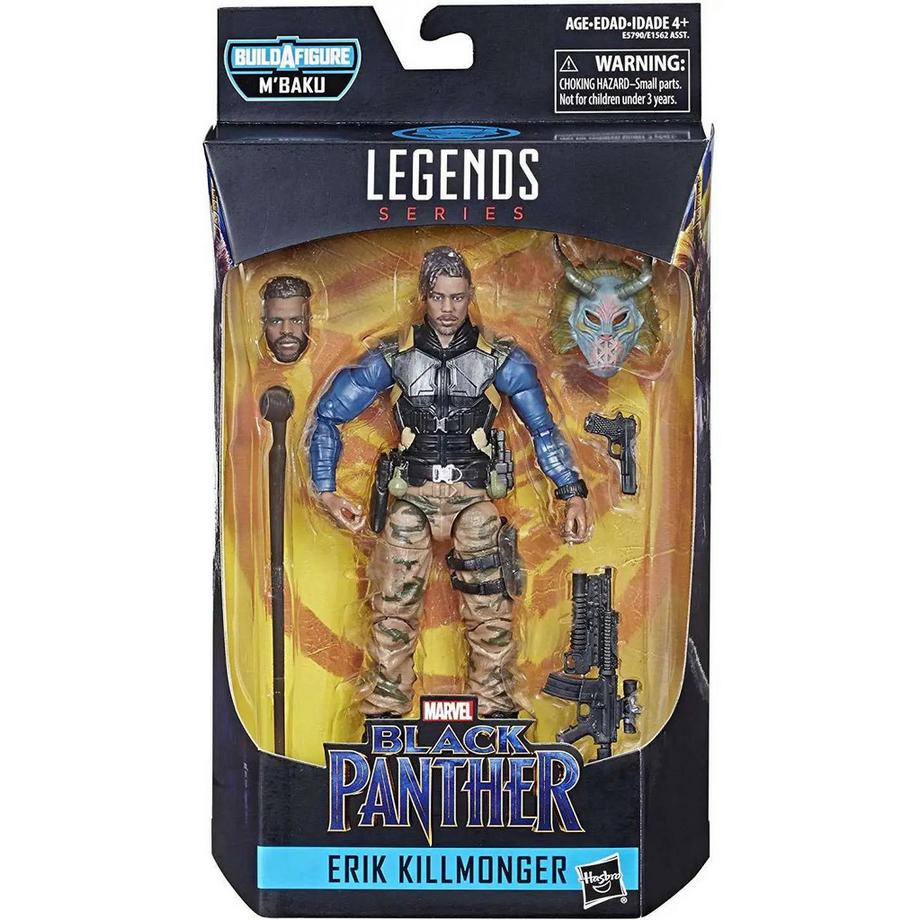 Hasbro  Black Panther Marvel Legends M'Baku Series Erik Killmonger Action Figure [Military] 