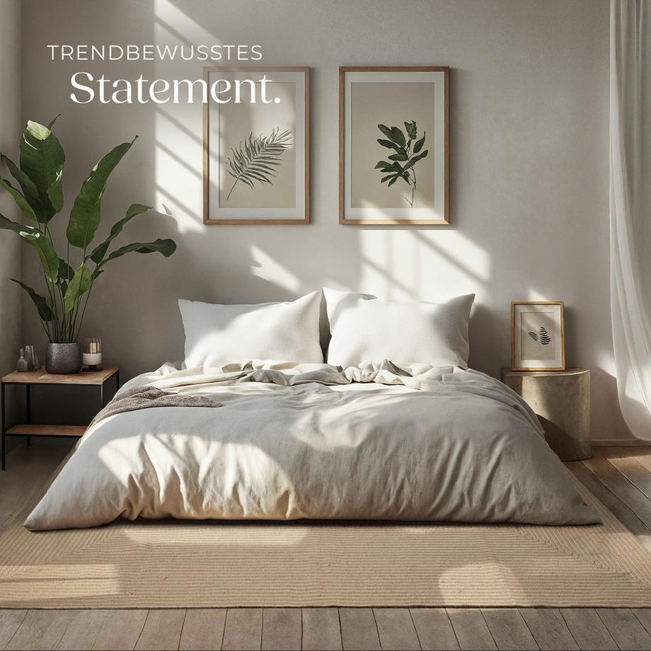 Tectake Geflochtener Teppich Vibe verschiedene Größen im Boho-Stil  