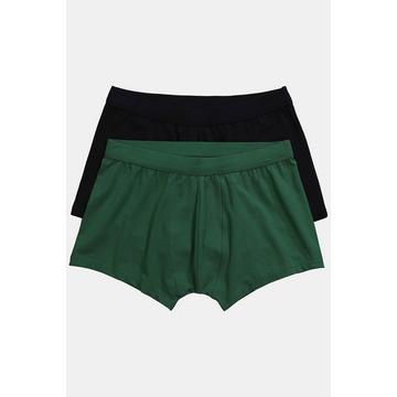 Slip a vita alta in confezione doppia con cotone biologico con certificazione GOTS e taglio speciale per l'addome, fino alla tg. 7XL