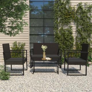 VidaXL Gartenbank poly-rattan  