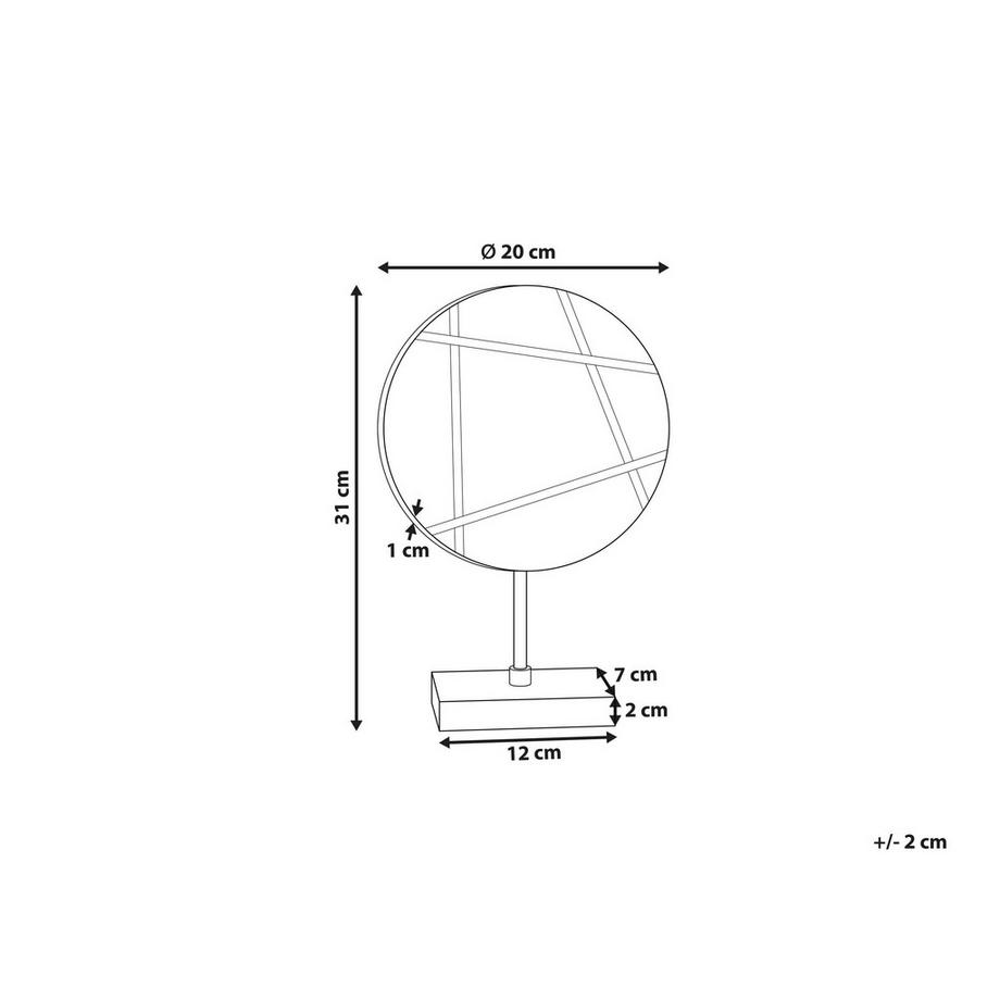 Beliani Dekofigur aus Marmor Glamourös RETHIMNO  