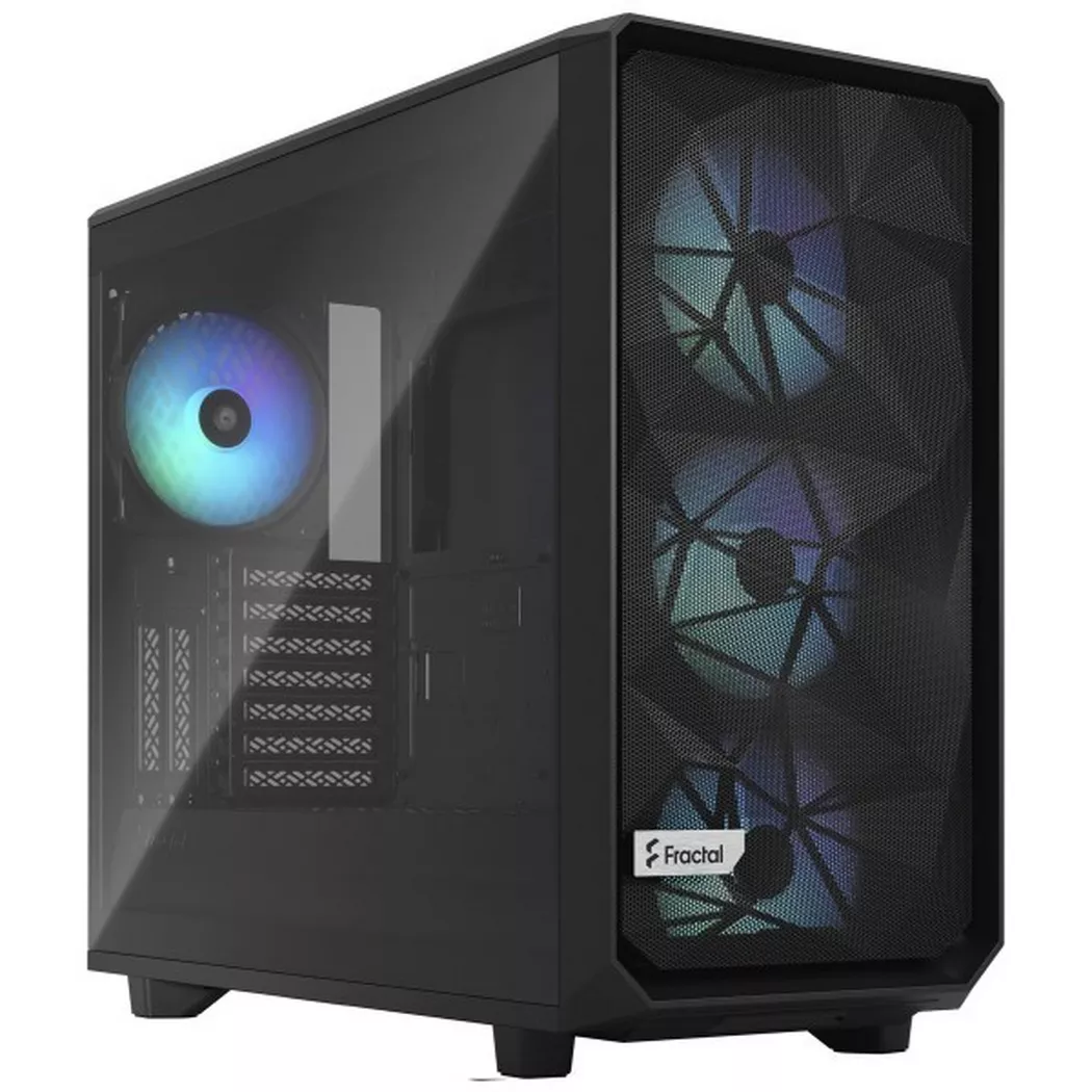 Fractal Design – PC-Gehäuse Meshify 2 RGB TG Light Tint Schwarz, Schwarz
