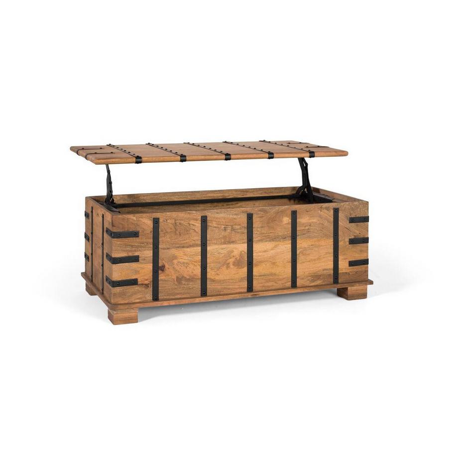 mutoni Cassapanca Raj in legno di mango 120  