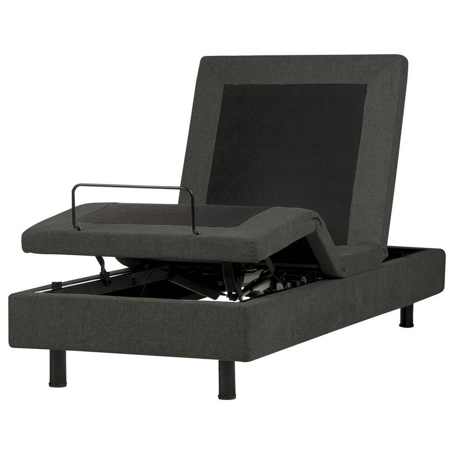 Beliani Lit réglable sans tête de lit en Tissu  CASTELLAN  