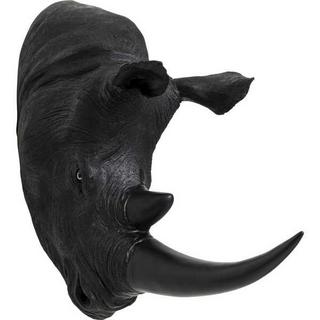 KARE Design Objet mural Tête de rhinocéros Noir antique  