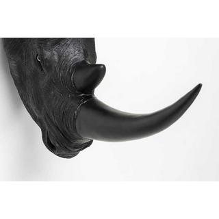 KARE Design Objet mural Tête de rhinocéros Noir antique  