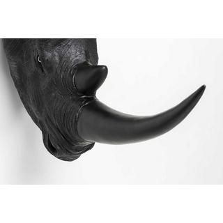 KARE Design Wandobjekt Rhino Head Antique schwarz  