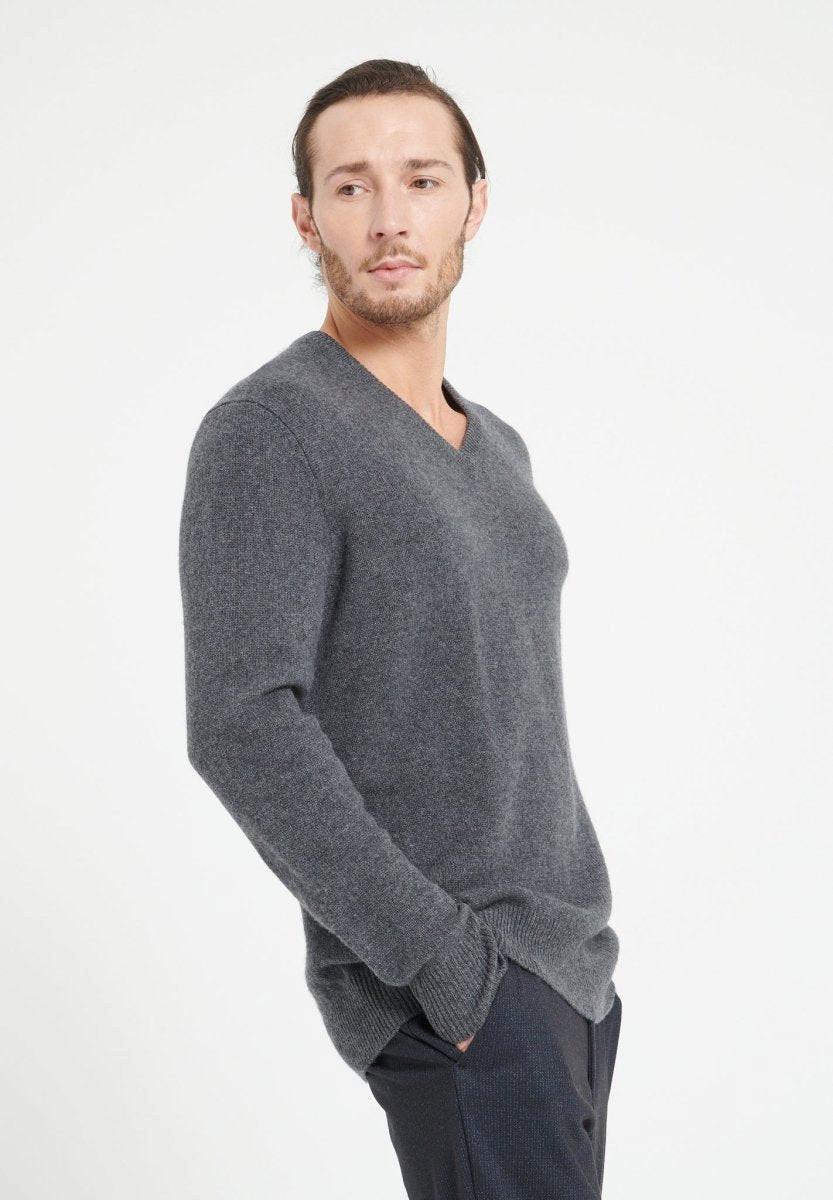 Studio Cashmere8  LUKE 13 Pullover mit V-Ausschnitt 4 Söhne - 100% Kaschmir 