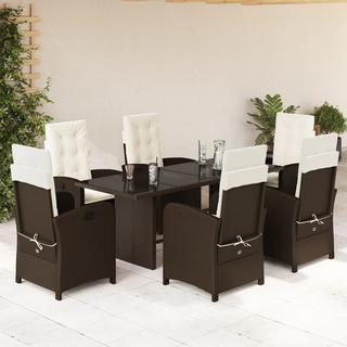 VidaXL set da pranzo da giardino Polirattan  