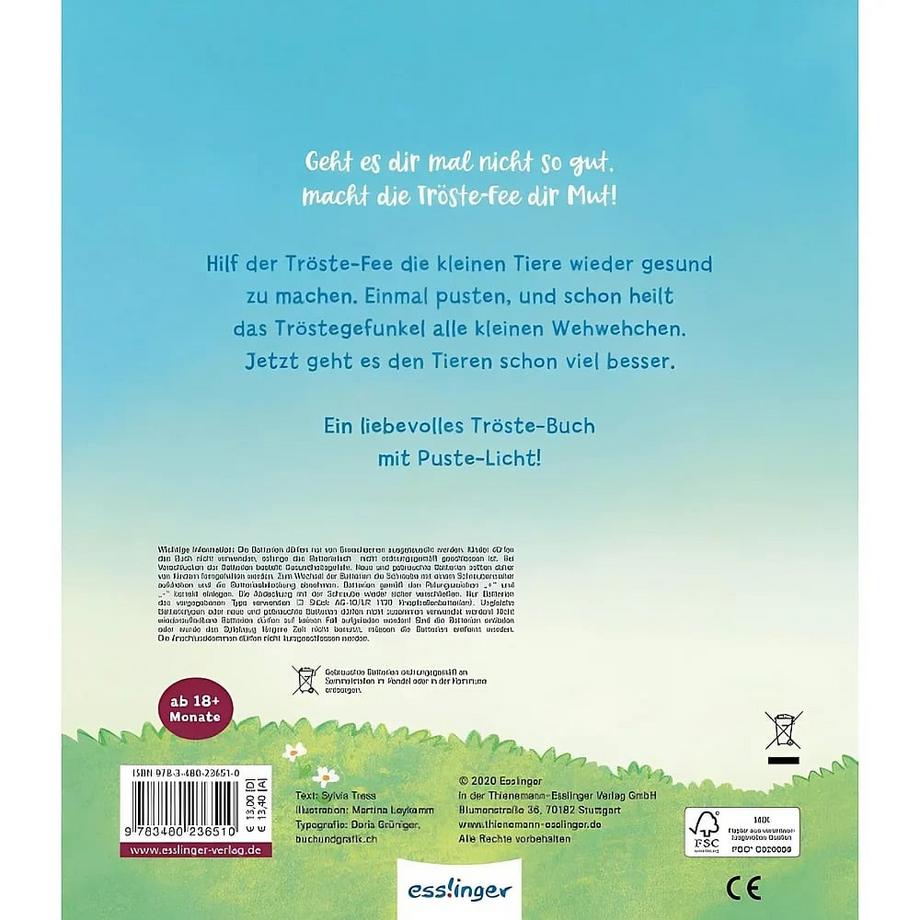 Mein Puste-Licht-Buch: Die kleine Tröste-Fee X Copertina rigida 