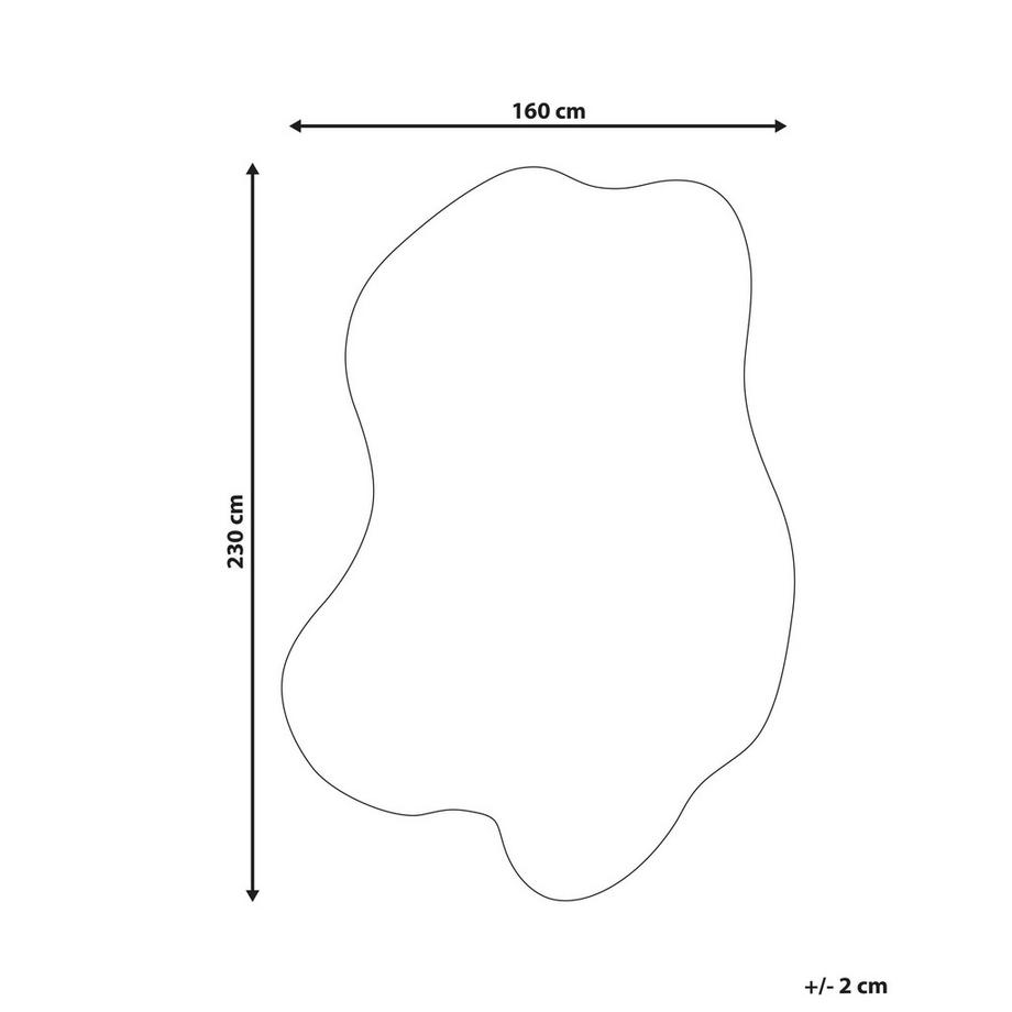 Beliani Tapis en Laine Minimaliste SATNA  