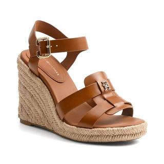 TOMMY HILFIGER  ESPADRILLE HIGH WEDGE LEATHER 