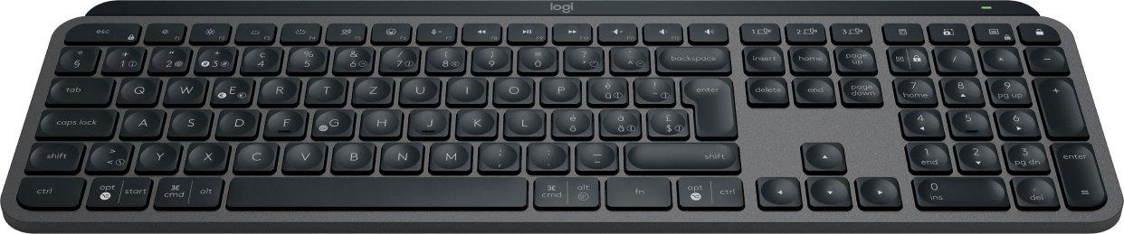 Logitech  MX Keys S clavier RF sans fil + Bluetooth QWERTZ Suisse Graphite 