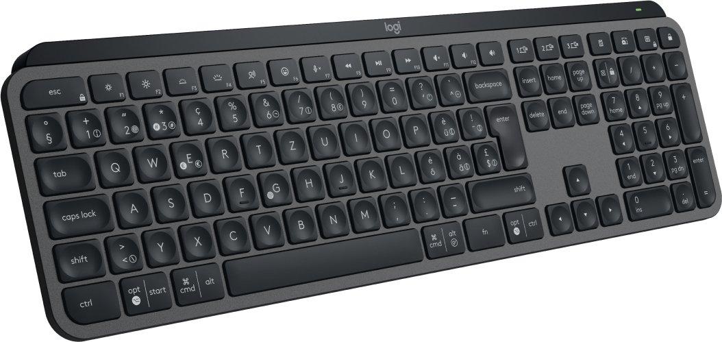 Logitech  MX Keys S tastiera RF senza fili + Bluetooth QWERTZ Svizzere Grafite 