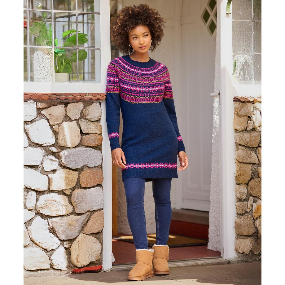 Joe Browns Fair Isle Jacquard Strickkleid  