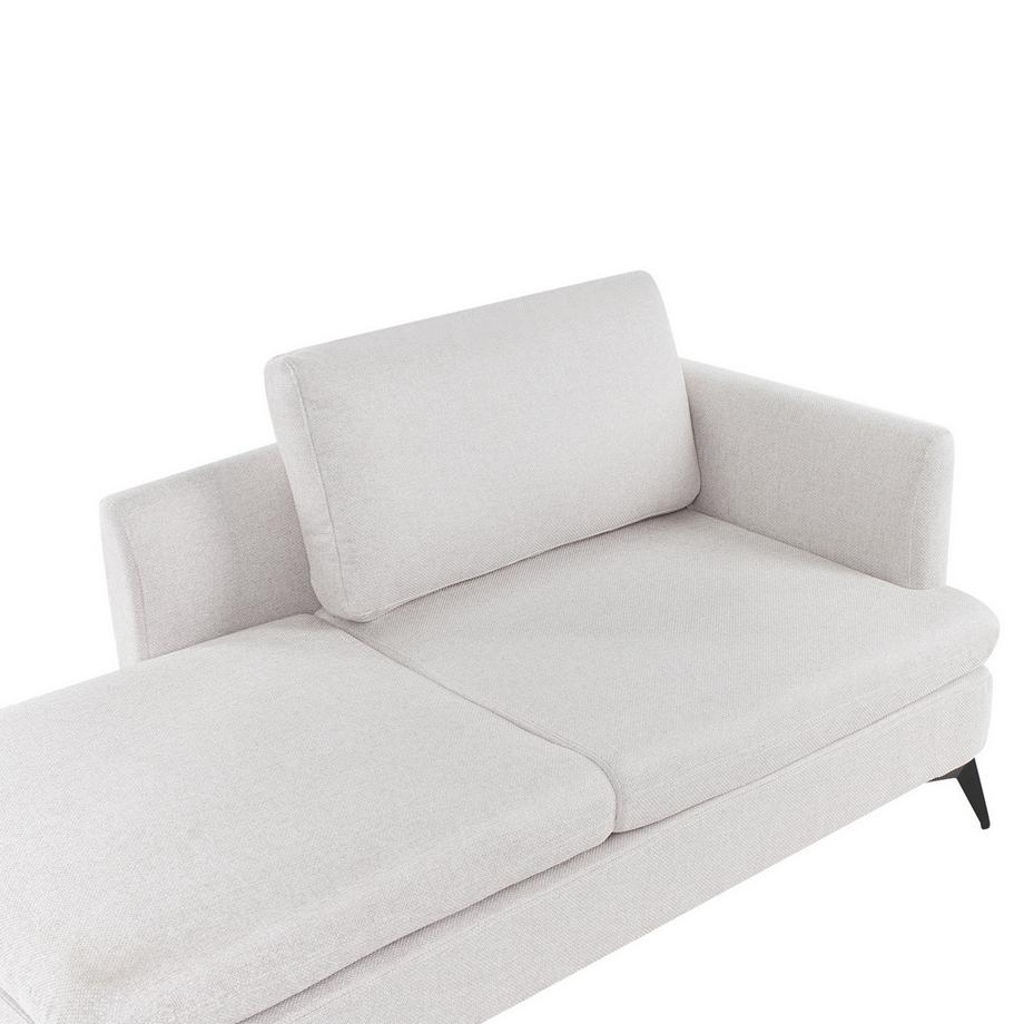 Beliani Rechtsseitige Chaiselongue aus Stoff  SIEVOZ  