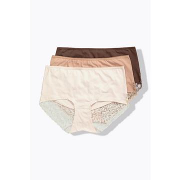 Hipsters en lot de 3, dentelle à l'arrière