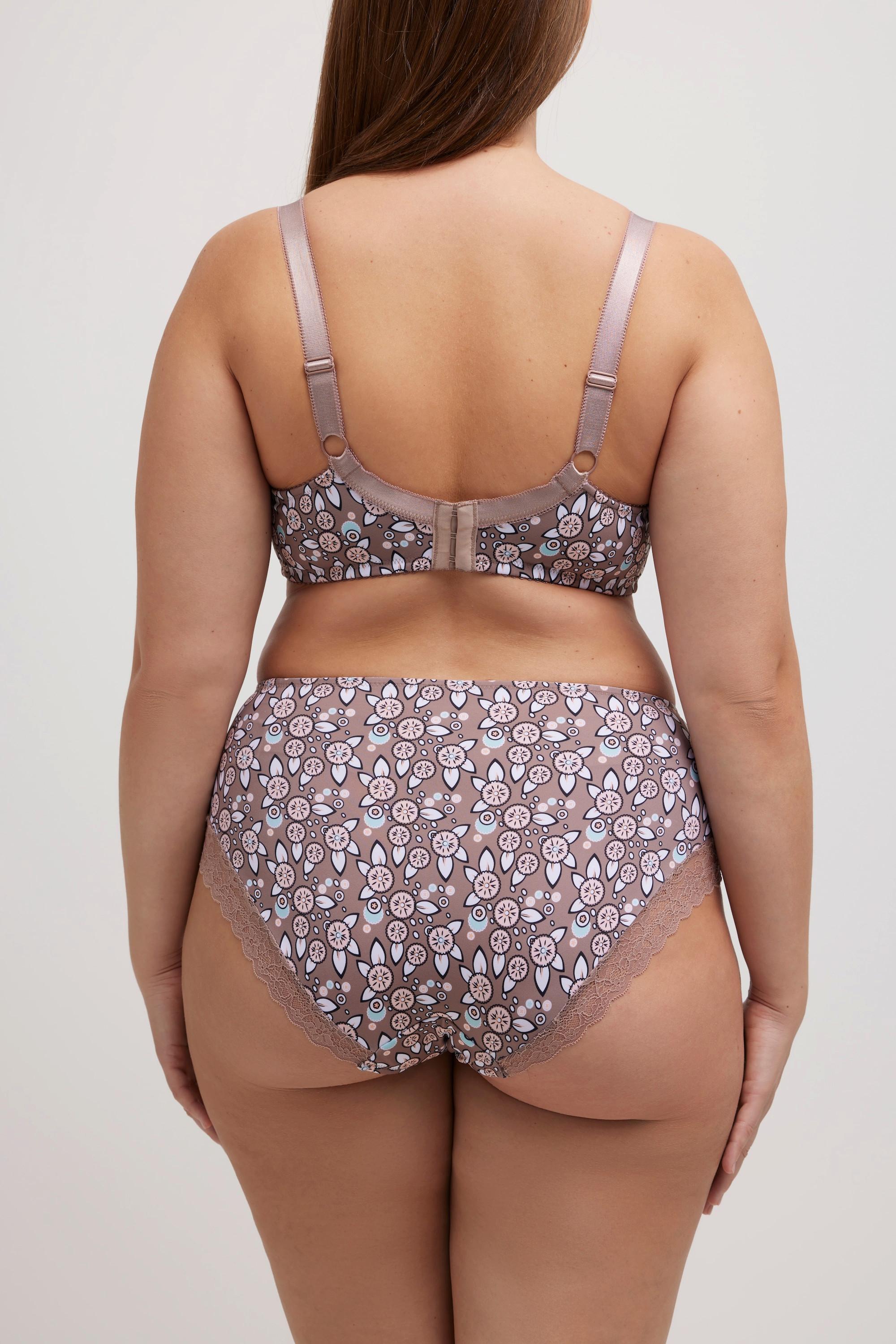 Ulla Popken Slip midi stampato pizzo  