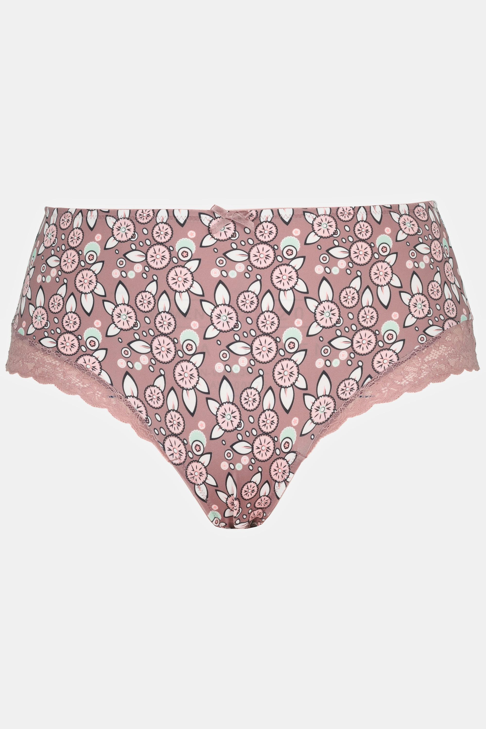 Ulla Popken Slip midi stampato pizzo  