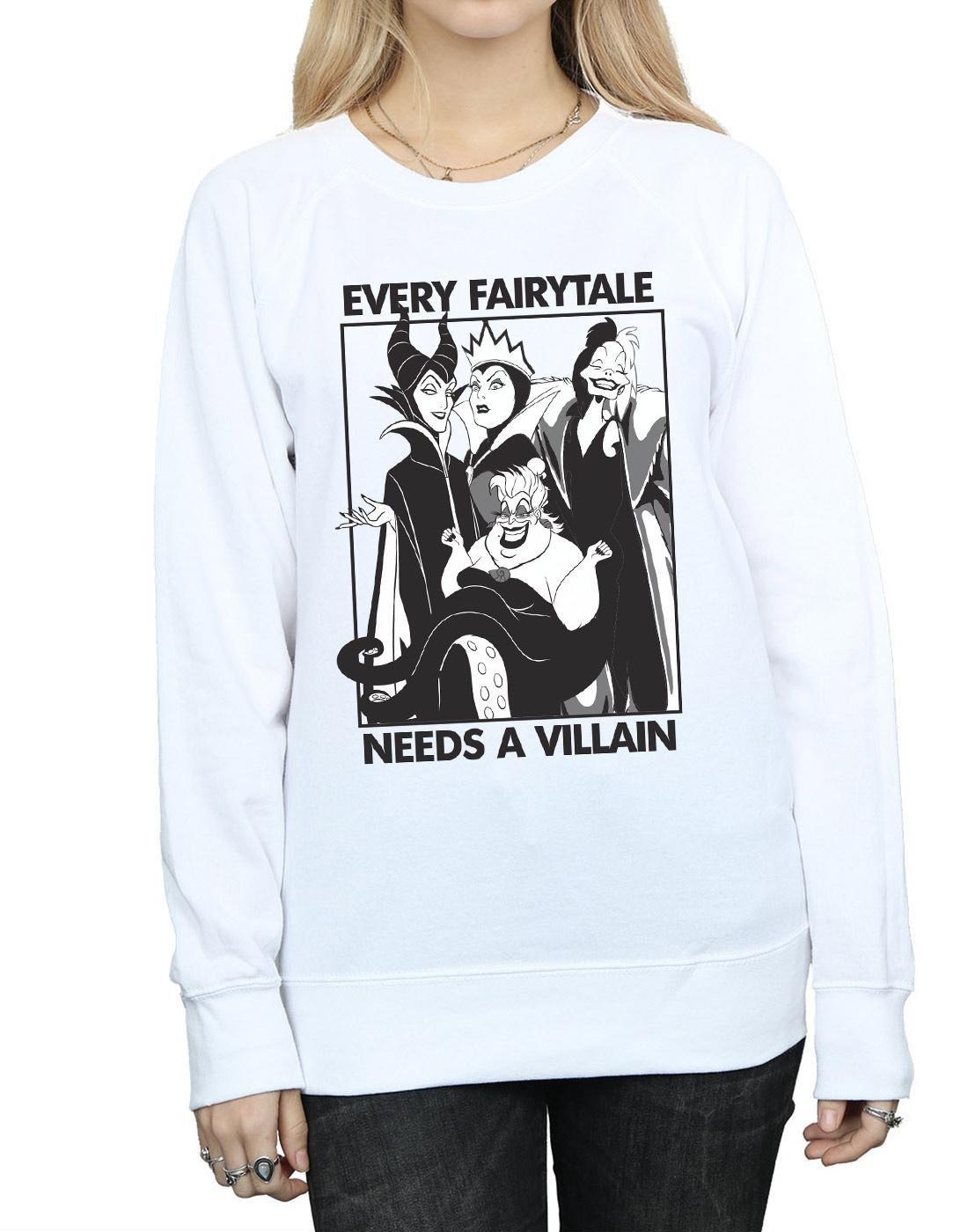 Disney PRINCESS  Every Fairy Tale Needs A Villain Sweatshirt 