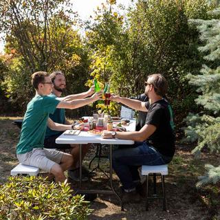 B2X Panca da birra bianca Set di 2  