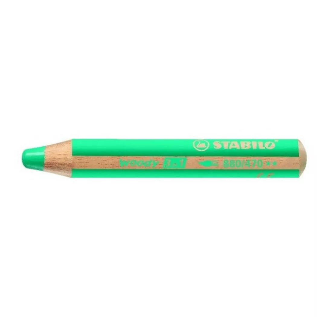 STABILO Multitalentstift woody 3 in 1, rund, türkis