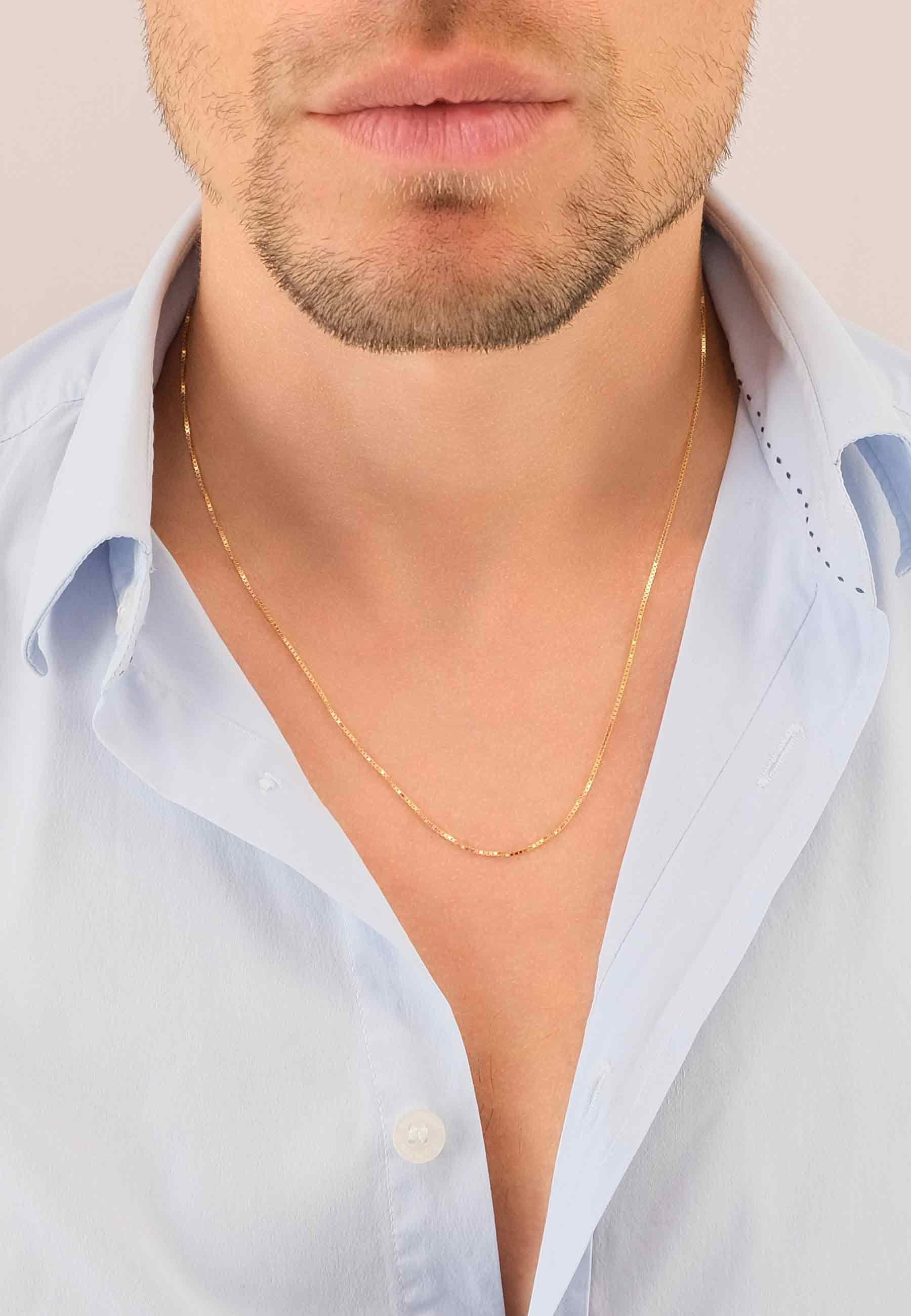 MUAU Schmuck  Collier Venezianer Gelbgold 375, 0.9mm, 40cm 