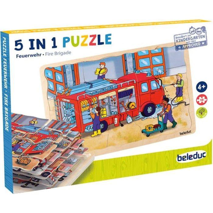 Beleduc  Puzzle Feuerwehr (58Teile) 
