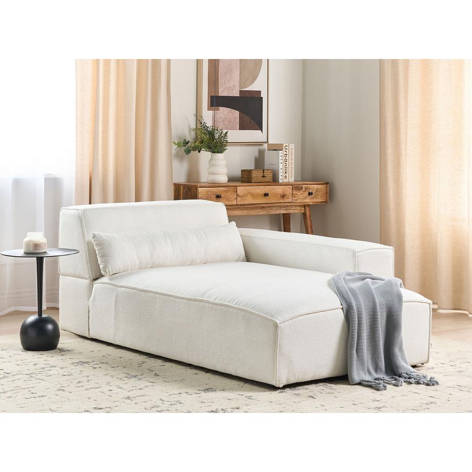 Beliani Linksseitige Chaiselongue aus Bouclé  HELLNAR  