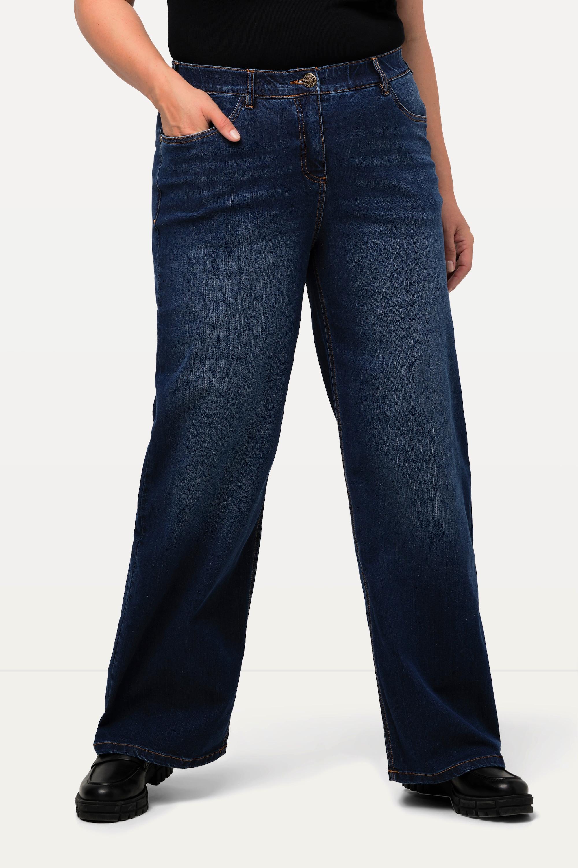 Ulla Popken  Jean 5 poches Mary. Taille confortable et jambe large 