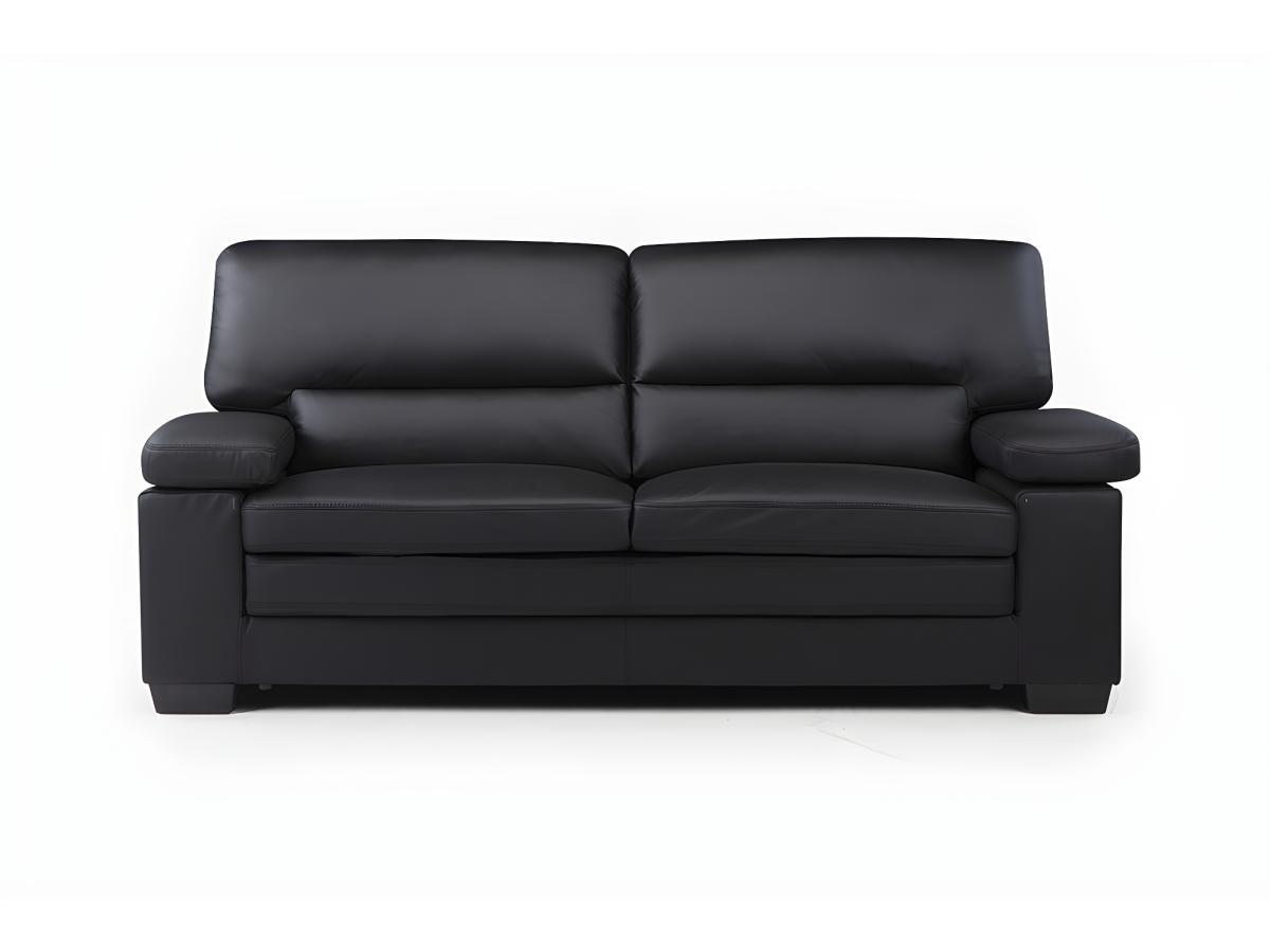 Vente-unique Ledersofa 3Sitzer Büffelleder MIMAS  