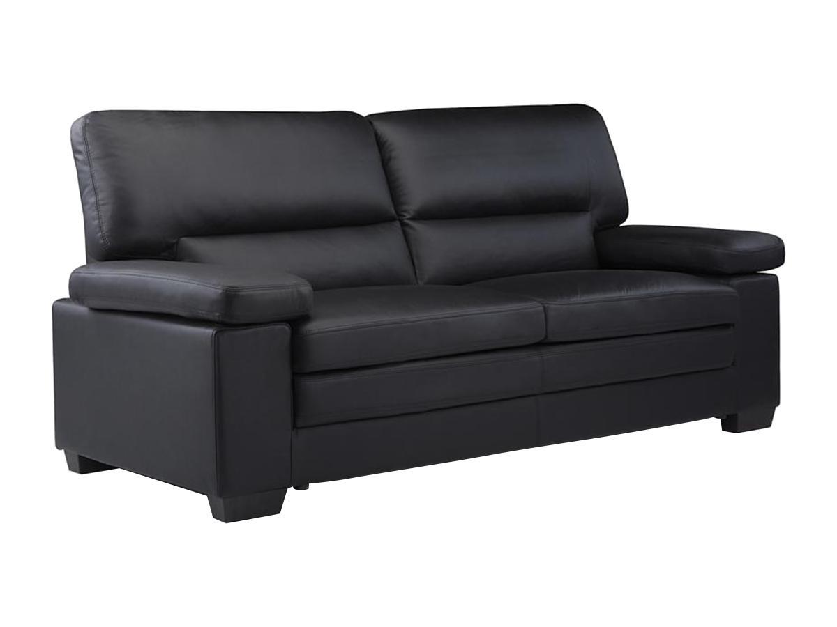 Vente-unique Ledersofa 3Sitzer Büffelleder MIMAS  