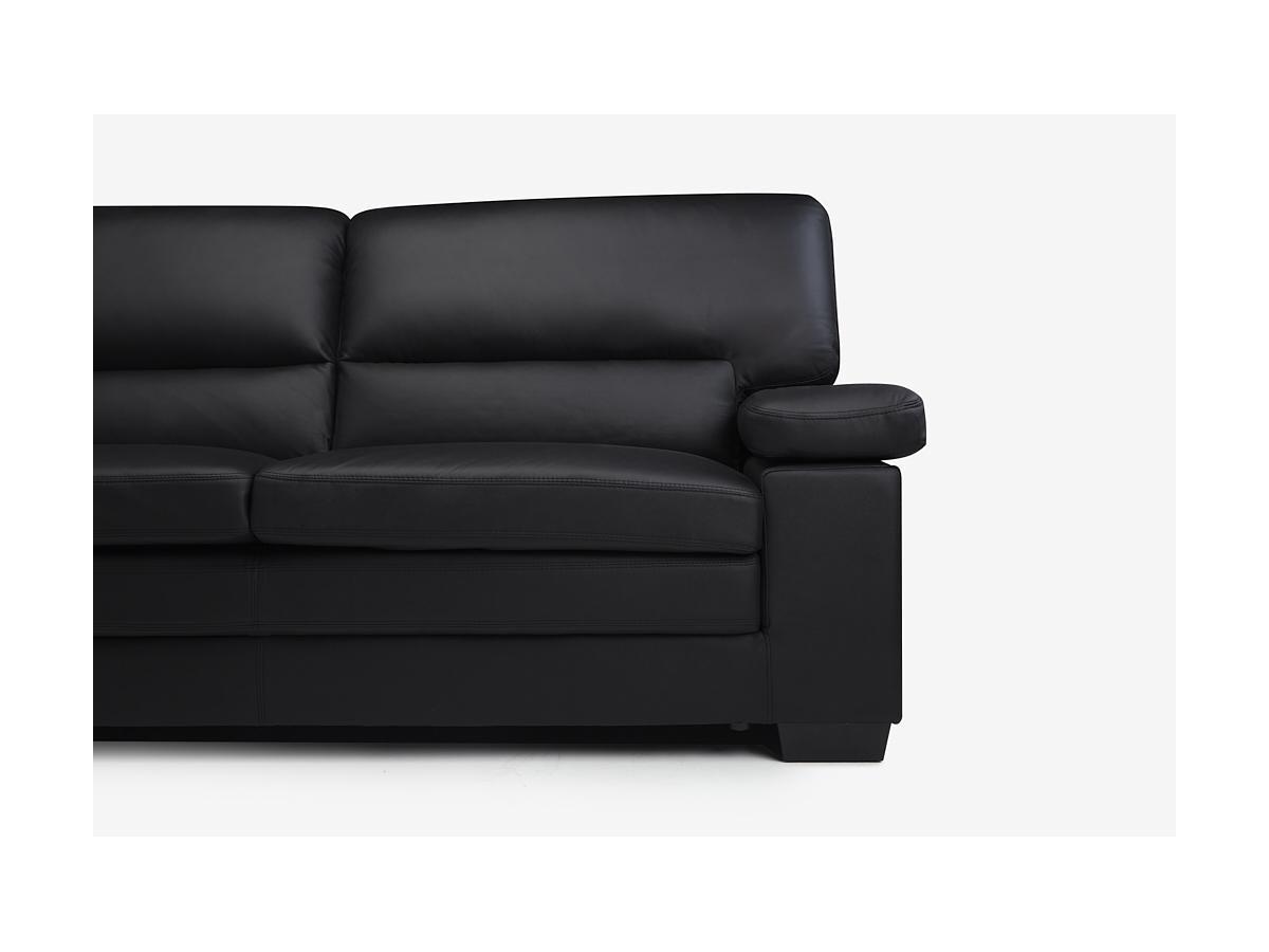 Vente-unique Ledersofa 3Sitzer Büffelleder MIMAS  