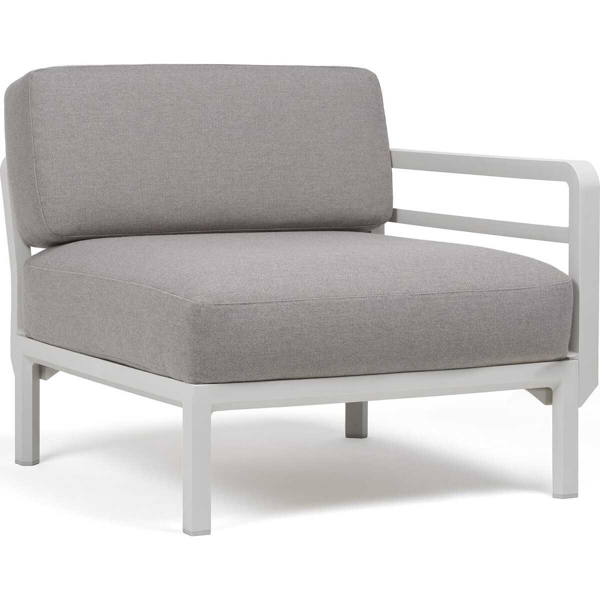 NARDI outdoor Elément d&#039;extrémité Gartenlounge Maximo blanc-gris gris  