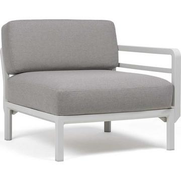 Gartenlounge-Abschlusselement Maximo weissgrau