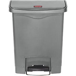Rubbermaid Collecteur de tri à pédale SLIM JIM®, capacité 30 l, l x h x p 271 x 536 x 425 mm, gris.  