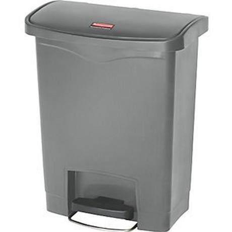 Rubbermaid Collecteur de tri à pédale SLIM JIM®, capacité 30 l, l x h x p 271 x 536 x 425 mm, gris.  