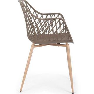 mutoni Chaise optique taupe  