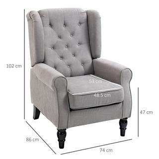 HOMCOM Fauteuil simple  