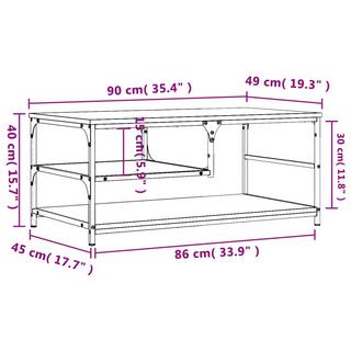 VidaXL Table basse bois d'ingénierie  