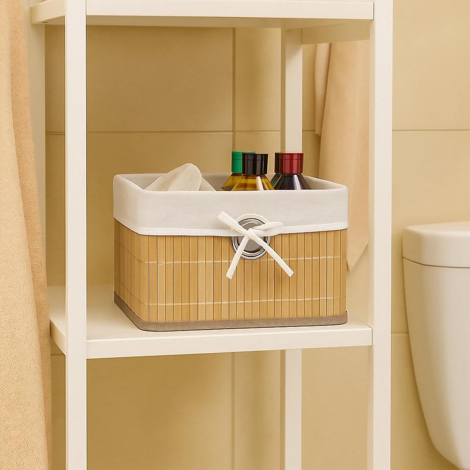 Northix Set di cestini portaoggetti in bambù  