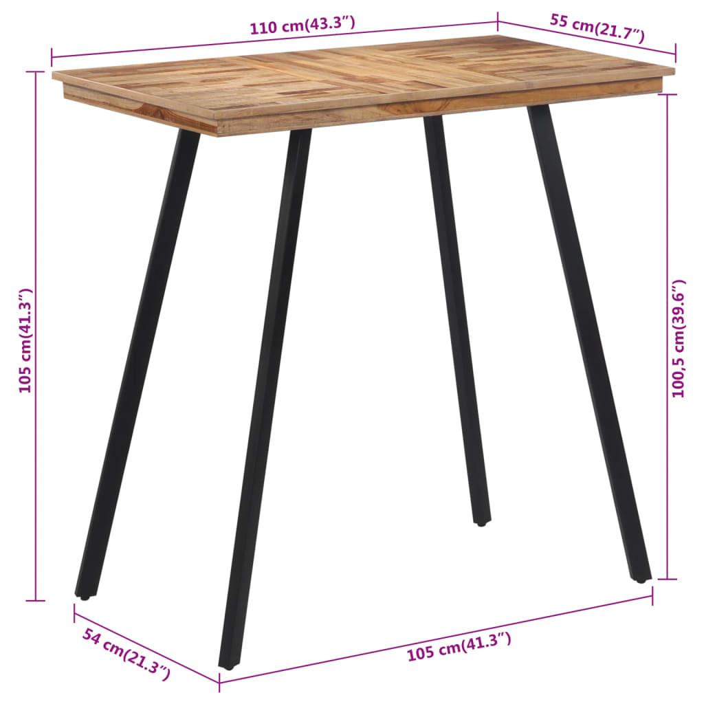 VidaXL Bartisch teak  