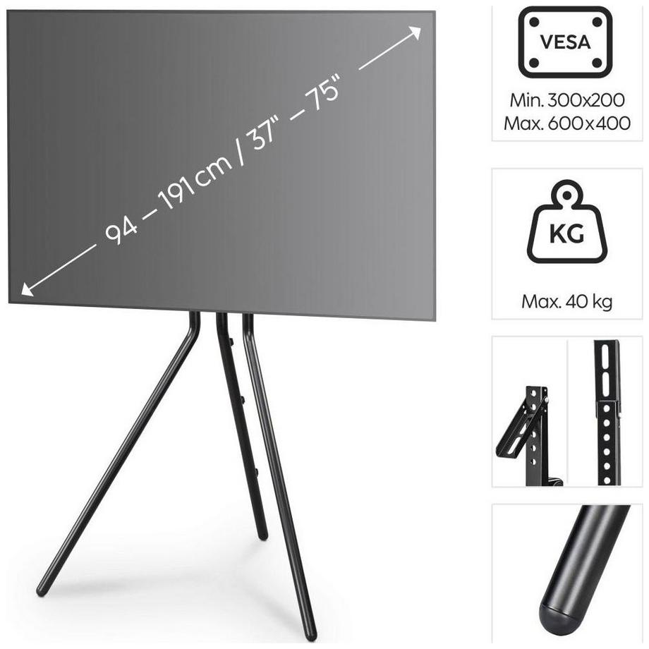 hama  HAMA TV-Ständer bis 75 Zoll Schwarz 